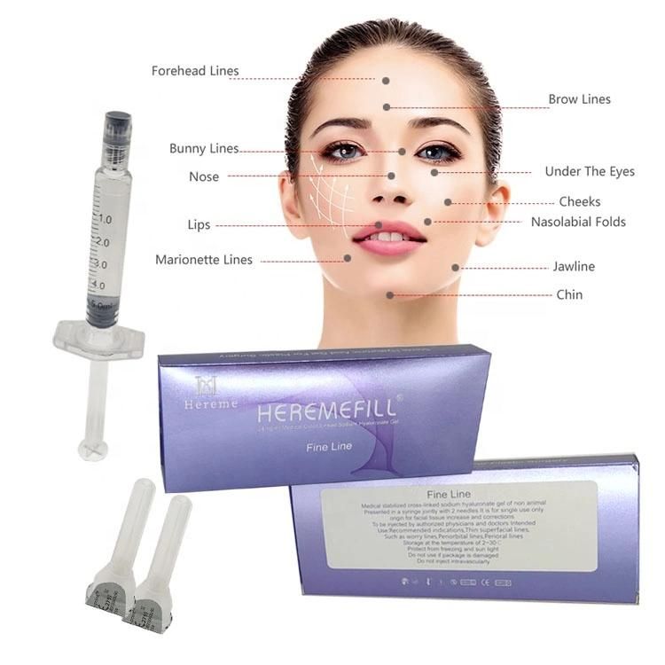 Heremefill Hot Sells Anti-Aging and Wrinkle-Removing Hyaluronic Acid Dermal Fillers