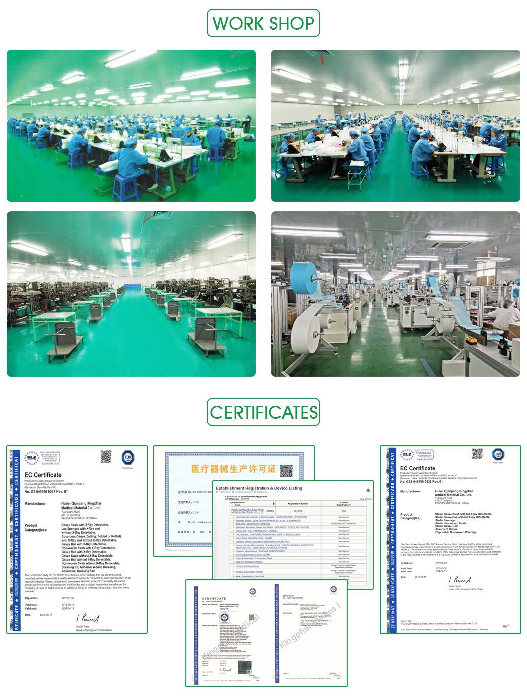 Manufacturer Sterile Medical Non Woven Swab Piece