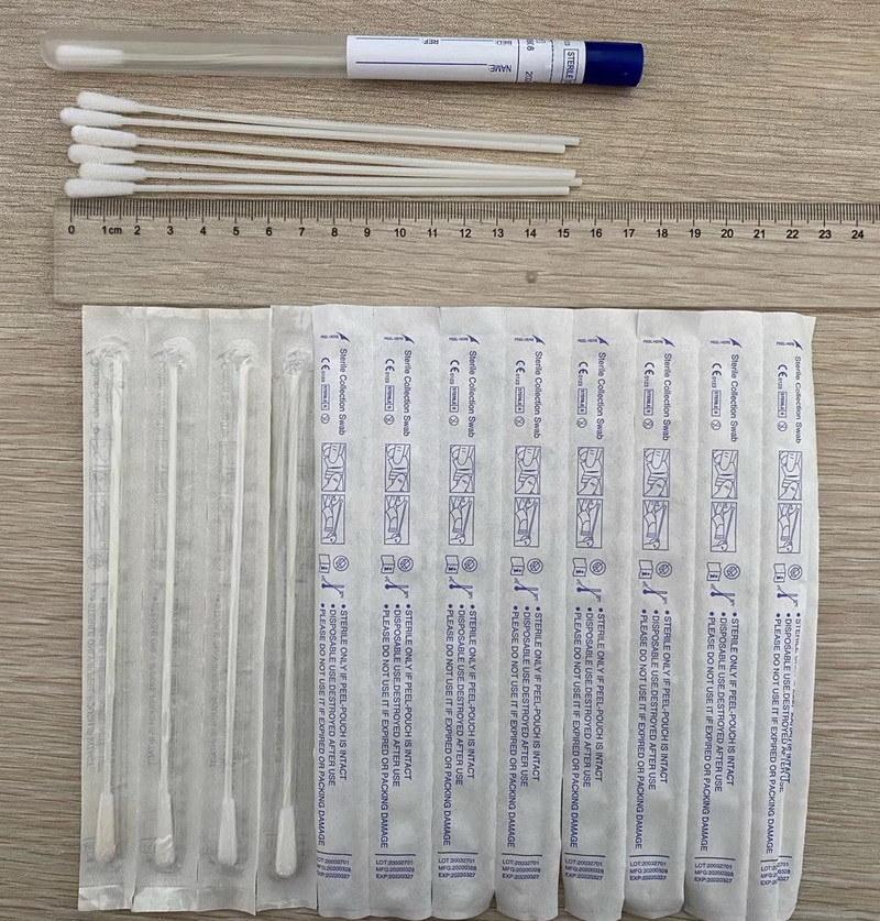 Disposable Sterile Specimen Collection/Sampling Flocked Nylon Swabs