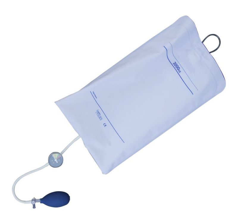 Blood and Fluid Quick Infusion Pressure Single Blood Collection Bag with Pressure Display 500ml