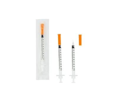 Wego Medical Supply Disposable CE Syringes with Needle Insulin Syringe with Needle