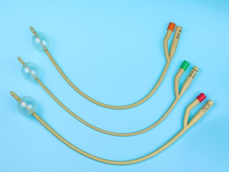 Medical Disposable Latex/PVC Urethral Catheter Foley Catheter Urethral Probe with CE/ISO13485 Certificate