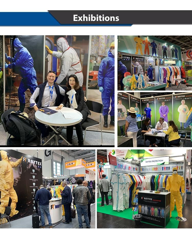 30203/65 Liquid Chemical Resistance Disposable Microporous Coverall Type 5/6 Protective Suit