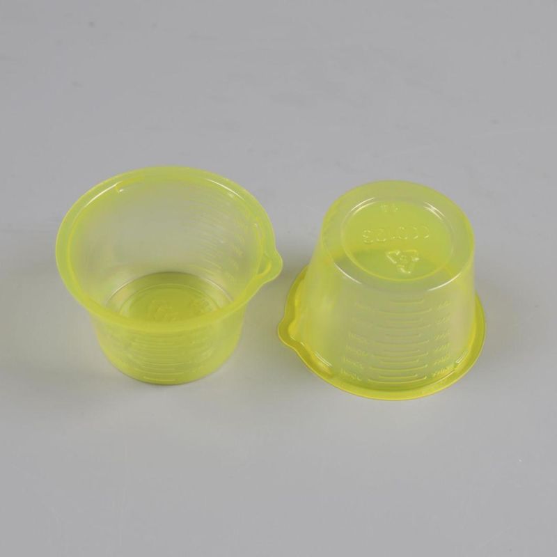 60ml Small Disposable Plastic Measuring Medication Urine Cups