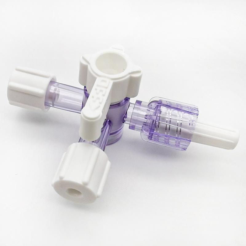 High Standard Medical Sterile Rotating Three Way High Pressure Stopcock