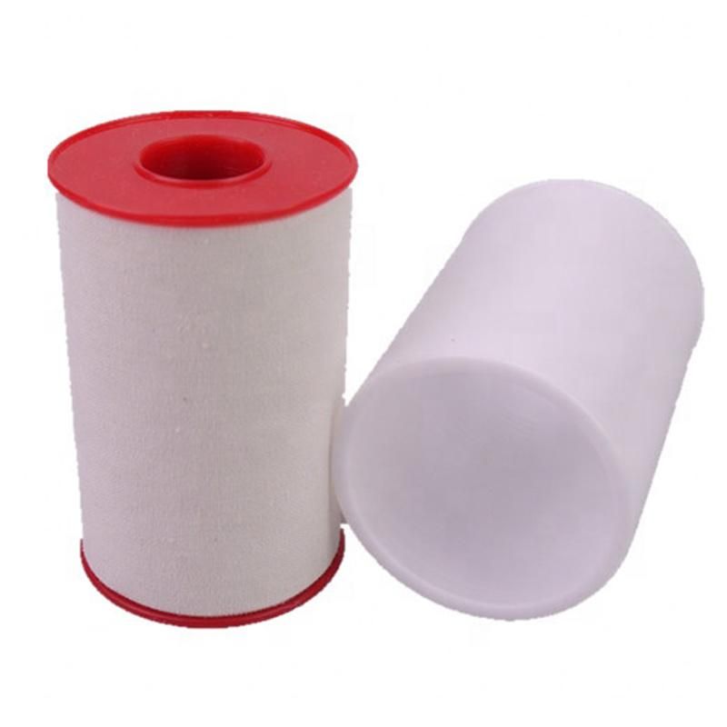 White Tan Color Perforated Cotton Fabric Zinc Oxide Plaster Adhesive Tape