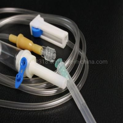 Disposable Medical Sterile Infusion Set, High Quality Giving Set, with/Without Filter/Needle Luer Lock/Slip CE ISO