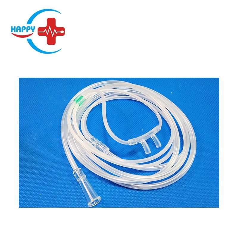 Hc-K075 Medical Colored PVC Nasal Oxygen Cannula for Surgical/Disposable Sterile Nasal Cannula