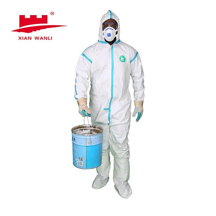 Medical Isolation Coveralls Disposable Anti-Virus with Tape