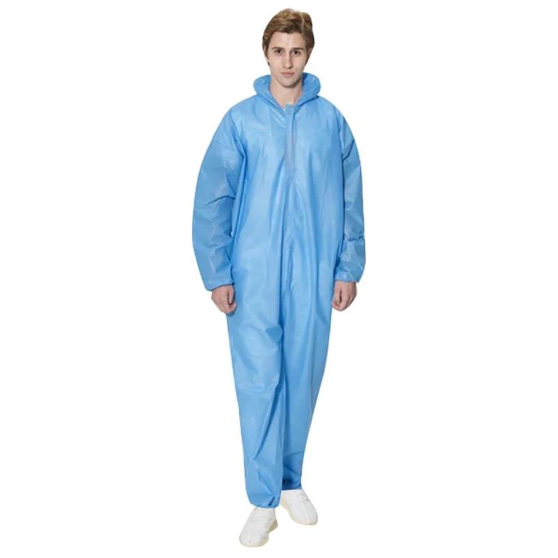 PP/SMS/Micro Porous Coverall with Head Cover Without Shoe Cover