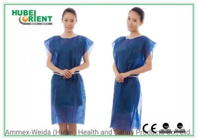 Medical Use Protective Clothing Single Use Non-Woven Patient Gown Without Sleeves for Clinic
