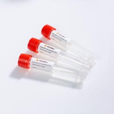 FDA CE Approved DNA Rna Test Kit Inactivated Inactivation Nasal Transport Medium Vtm Disposable Specimen Collection Virus Sampling Tube