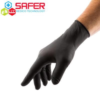 Disposable Examination Black Vinyl Work Gloves From Factory