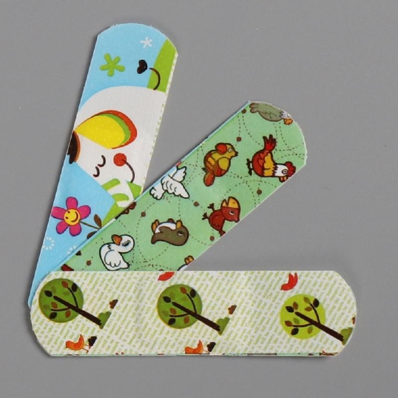 Breathable Waterproof Plastic Cartoon PE Wound Dressing Kid First Aid Plaster