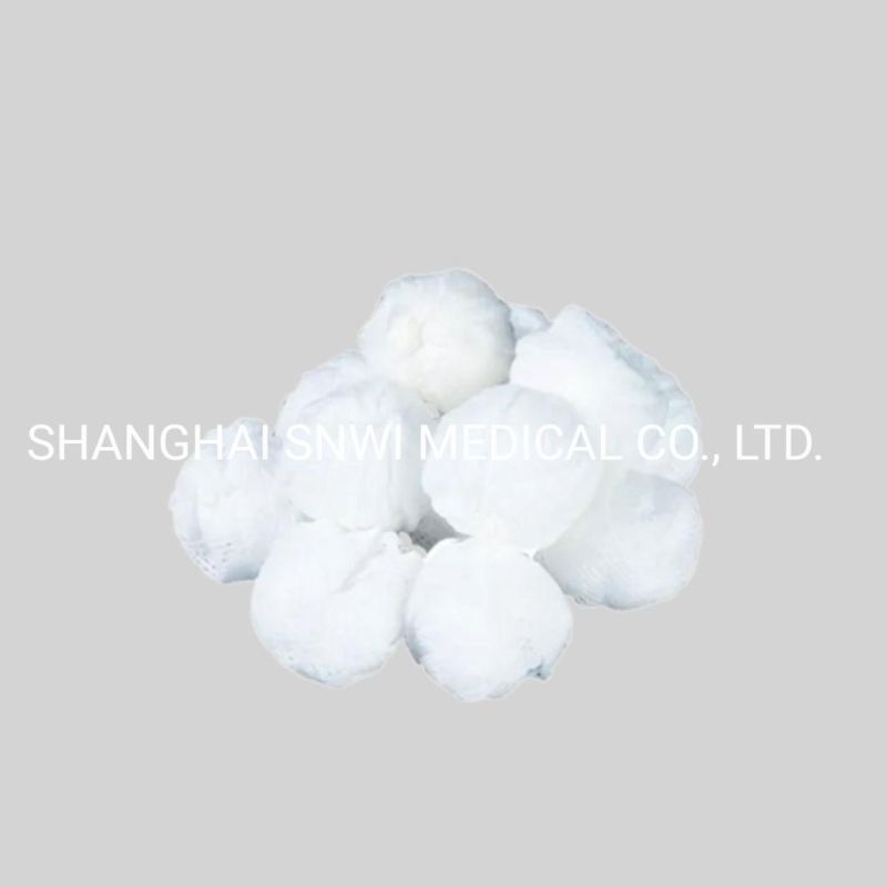 100%Cotton Hospital Surgical Consumables Hemostatic High Absorbent Cotton Gauze Ball