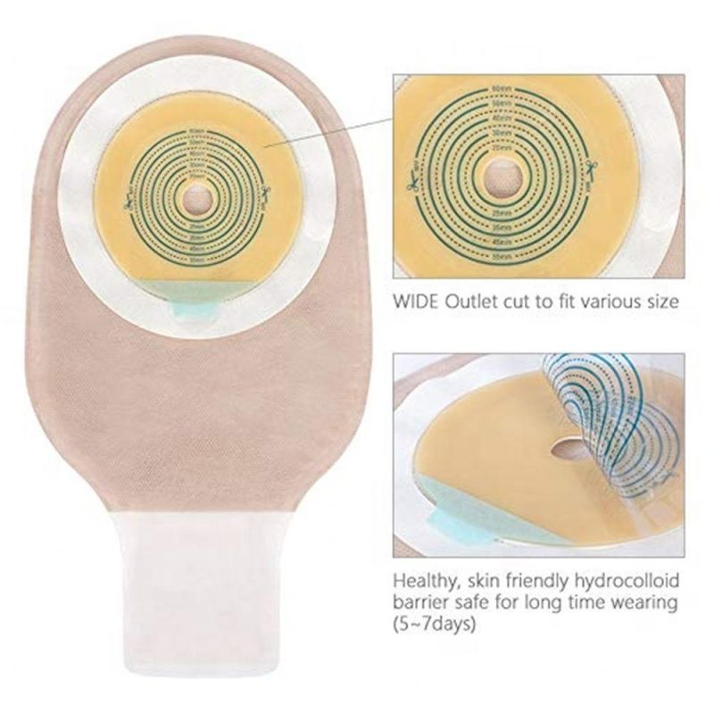 Disposable High Quality One Piece Ostomy Stoma Care Cover Drainable Bag