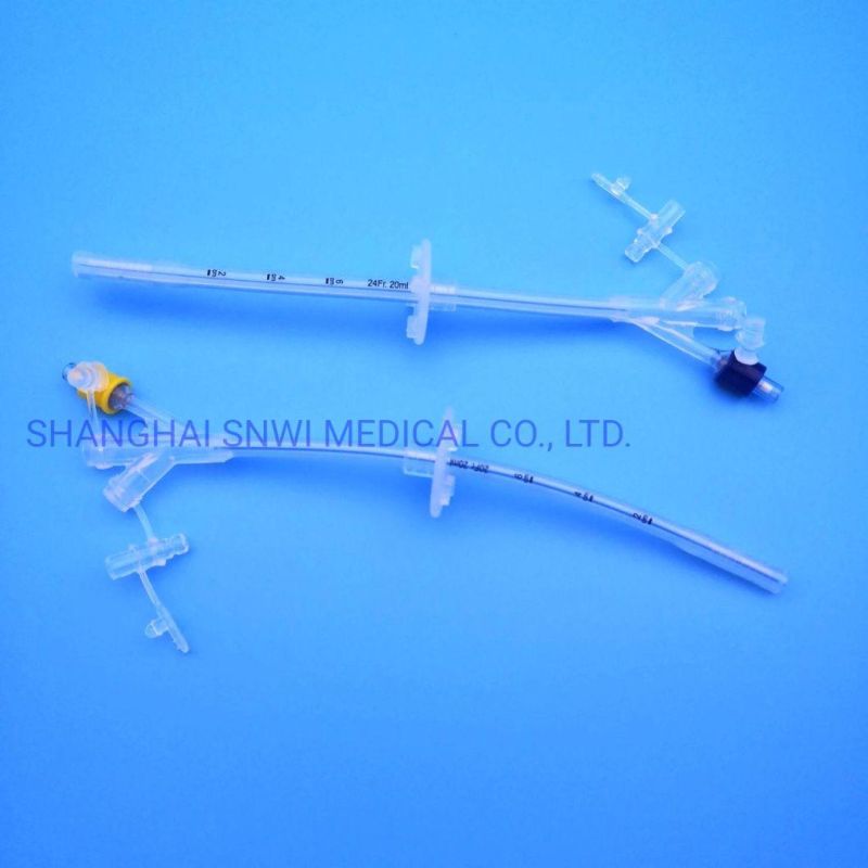 CE/ISO Certified Medical Disposable Sterile Silicone Coated Latex Foley Balloon Catheter / Urinary Catheter