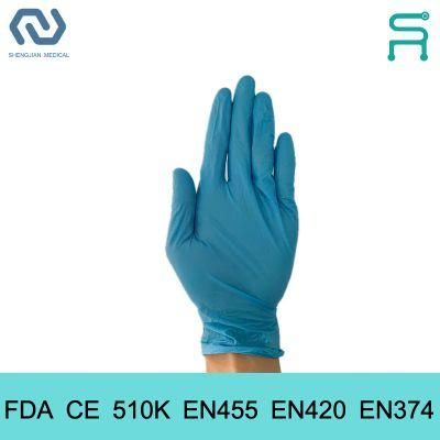 Better Protection Powder Free 510K En455 Disposable Nitrile Examination Gloves