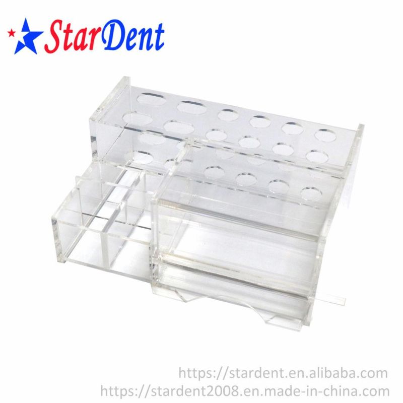 Acrylic Dental Adhesive Syringe Organizer Holder Laboratory Equipment Acrylic Storage Dispenser Station