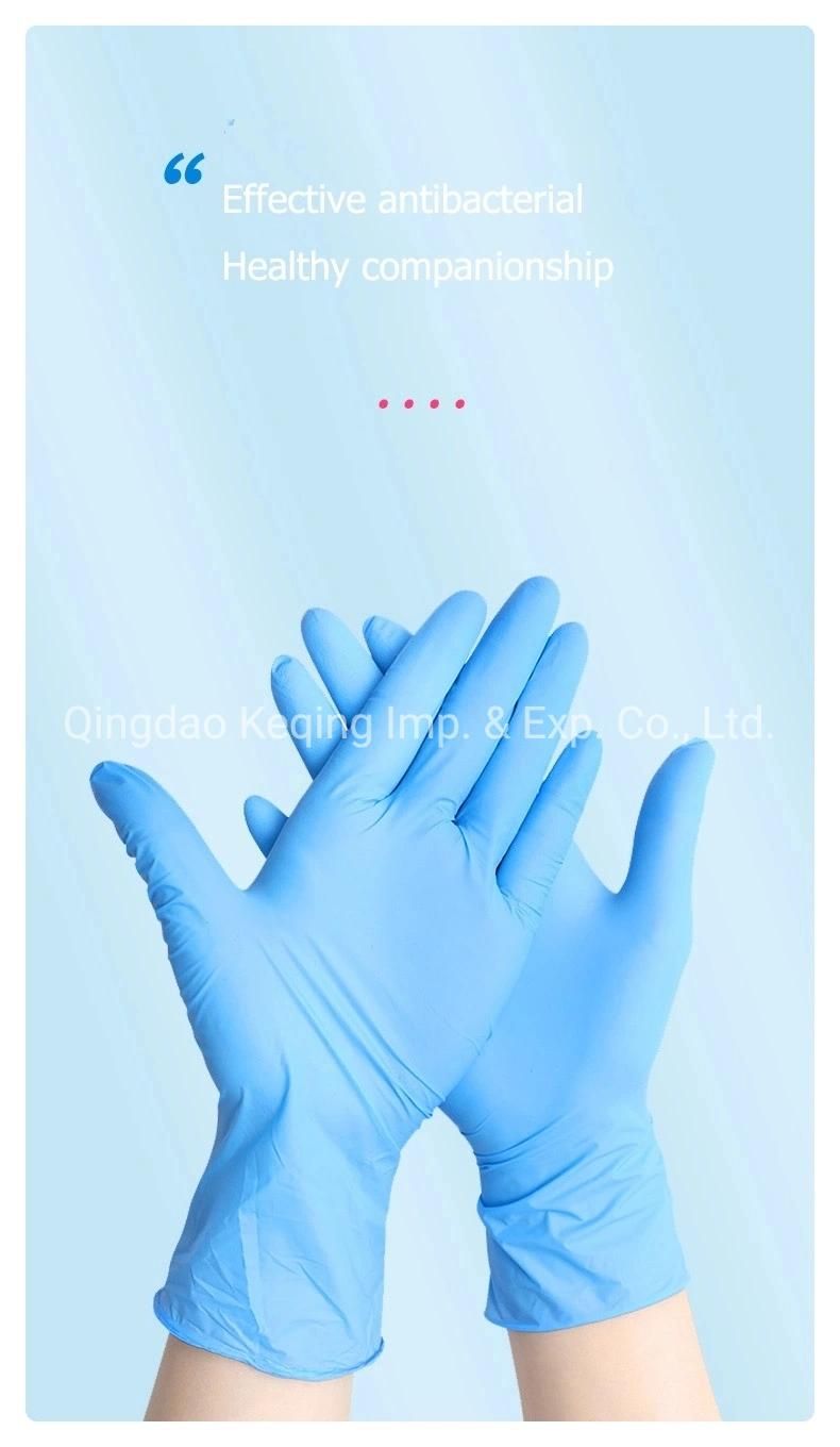 Disposable Civil Antibacterial Medical Nitrile Gloves with Tga CE FDA (nitrile)