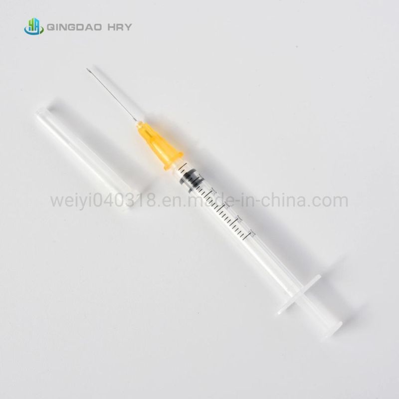 Medical Disposable Sterile Injection Syringe 0.3ml -10ml Auto-Disable with FDA CE ISO13485