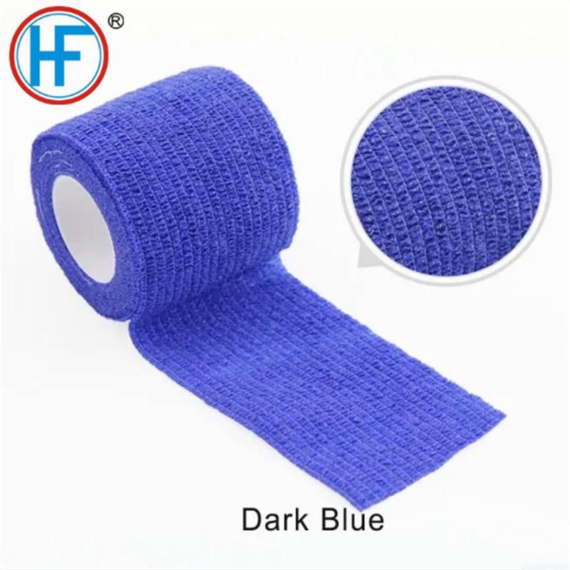 Mdr CE Approved Non Woven Elastic Cohesive Bandage Huamn or Animals Use Printed Custom Self-Adhesive Bandage