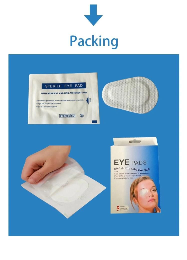 Low Price Medical Non Woven Sterile Adhesive Eye Patch Wound Dressing