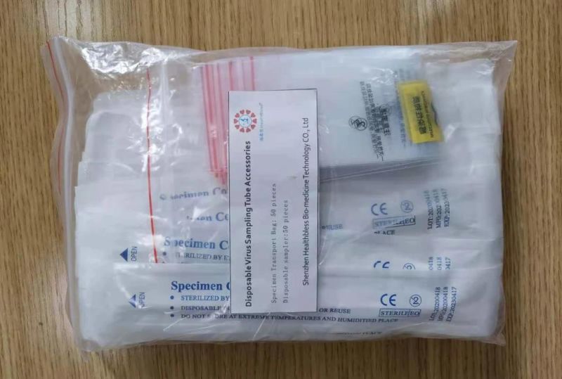 CE Certificated Universal Virus Sampling Transport Meida Kit Specimen Collection Disposable Virus Sampling Tube Kit