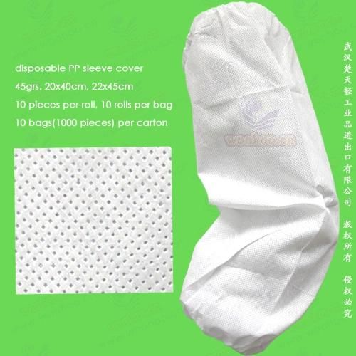 Waterproof Protective Medical/Surgical/CPE/SMS/PP/Nonwoven/Plastic Disposable PE Sleeve Cover for Household Cleaning/Clean-Room/Food Processing/Industry/Service