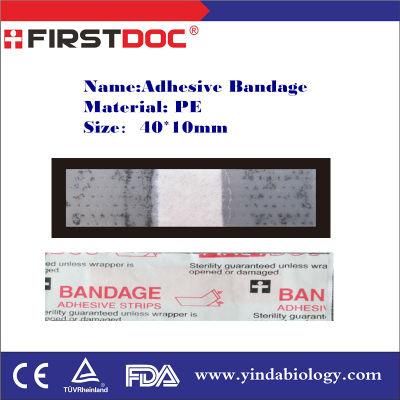 Medical Top OEM Adhesive Bandage, 40*10mm, PE Transparent