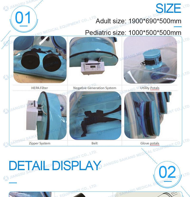 Adjustable Folding Medical Helicopter Rescue Isolation ICU Patient Ambulance Emergency Stretcher