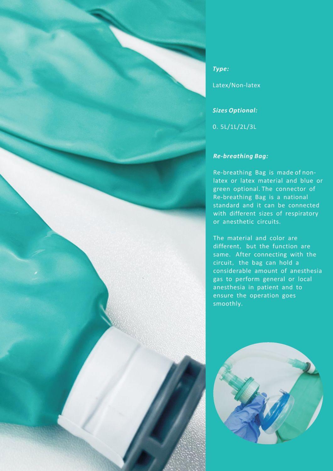 Latex Anesthesia Gas Bag of Respiratory Circuit with Mask