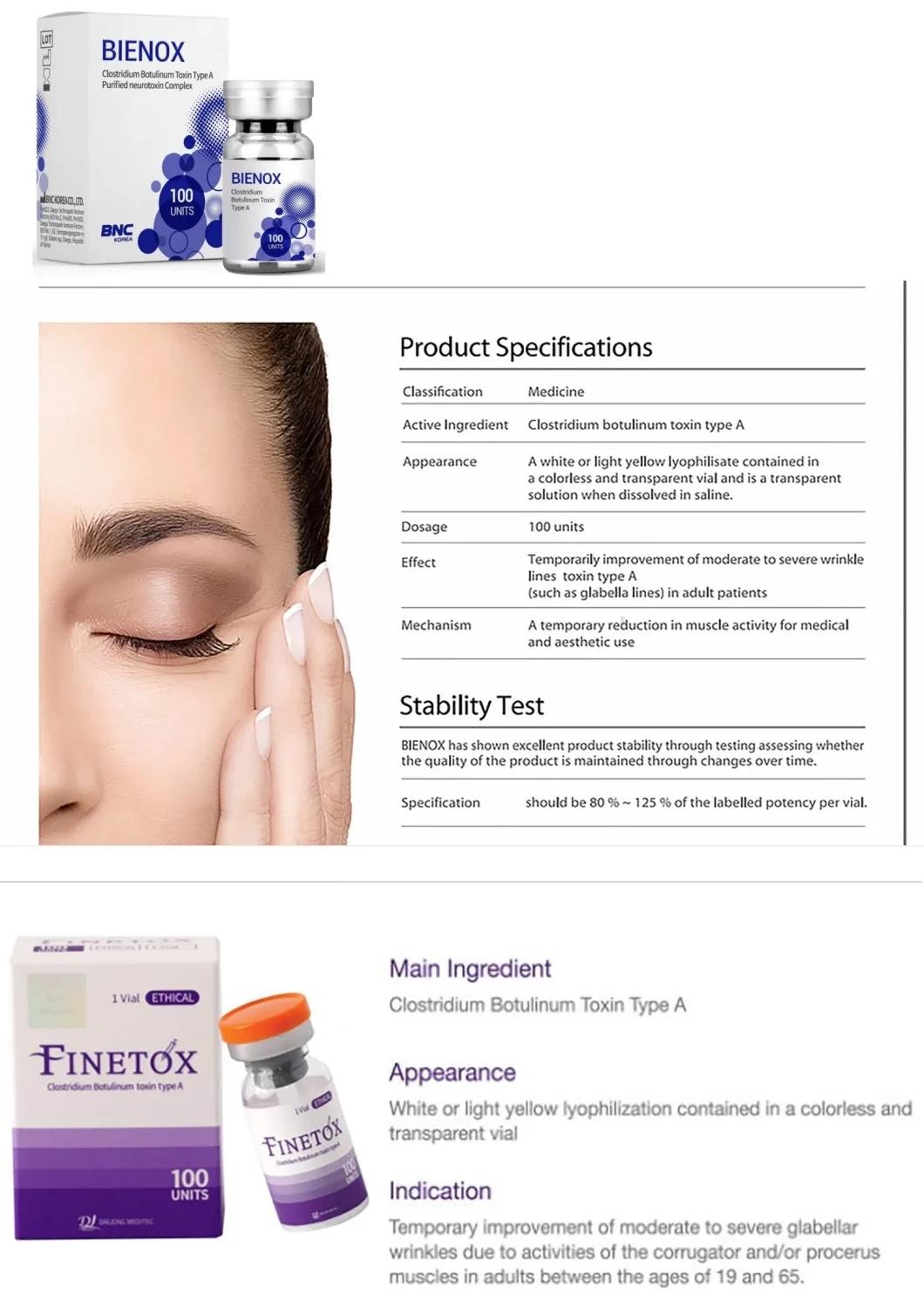 New Products Re N Tox 100u Botulinum Injection Botulinum Type a Toxin Botulax Anti-Aging Dysport Xeomin Long Lsting Ready Stock Neuramis Ha Filler