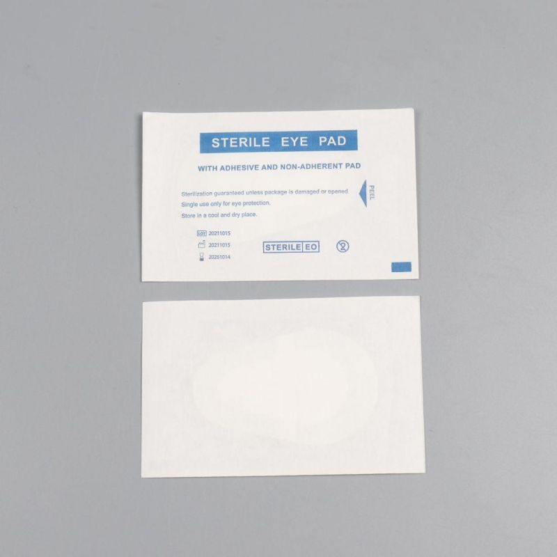 7.5cm X 4.5cm Medical Sterile First Aid Wound Dressing Sterile Adhesive Eye Pad