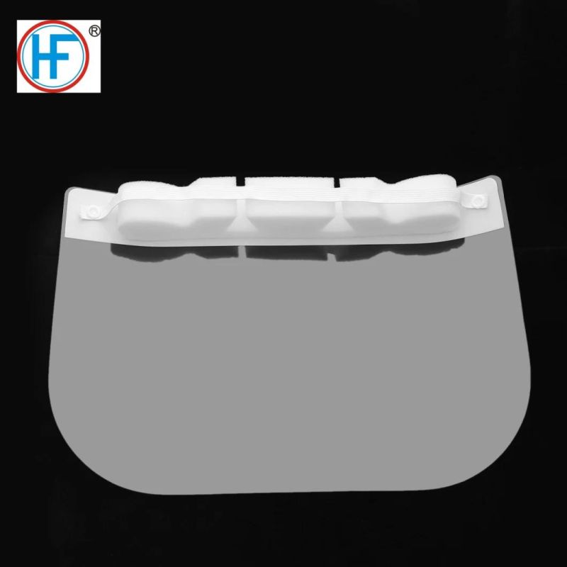 Chinese Manufacturer Direct Sale Medical Grade Pet Anti-Fog Face Shields with Head Sponge