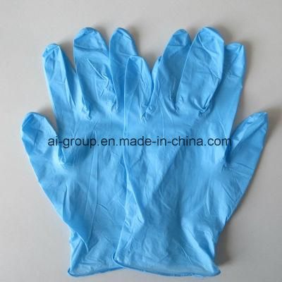 Disposable Blue Powder Free Medical Nitrile Examination Gloves