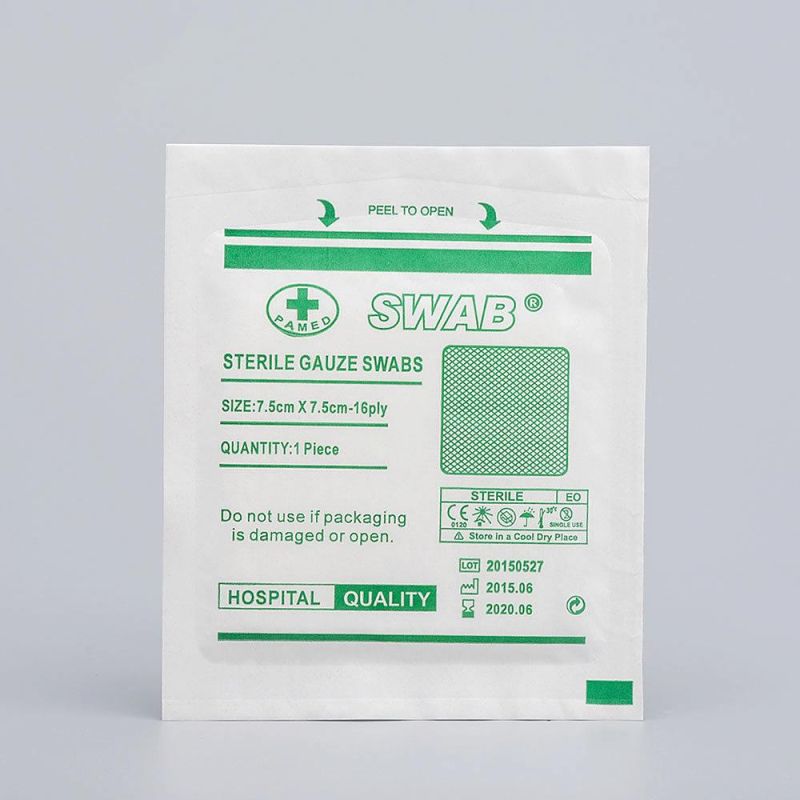 Medical Sterile Gauze Swab Block Degreased Gauze Piece Gauze Pad Wound Cleaning Gursing Dressing Piece