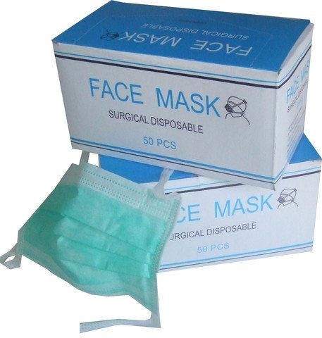 3-Ply Disposable Tie Band Mask, Non-Sterile, Adjustable