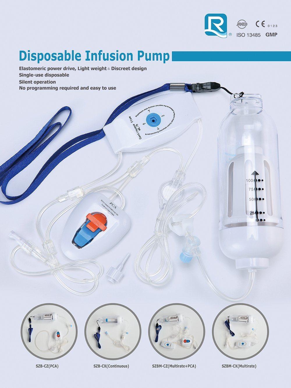 Disposable Elastomeric Infusion Pump (CE approved)