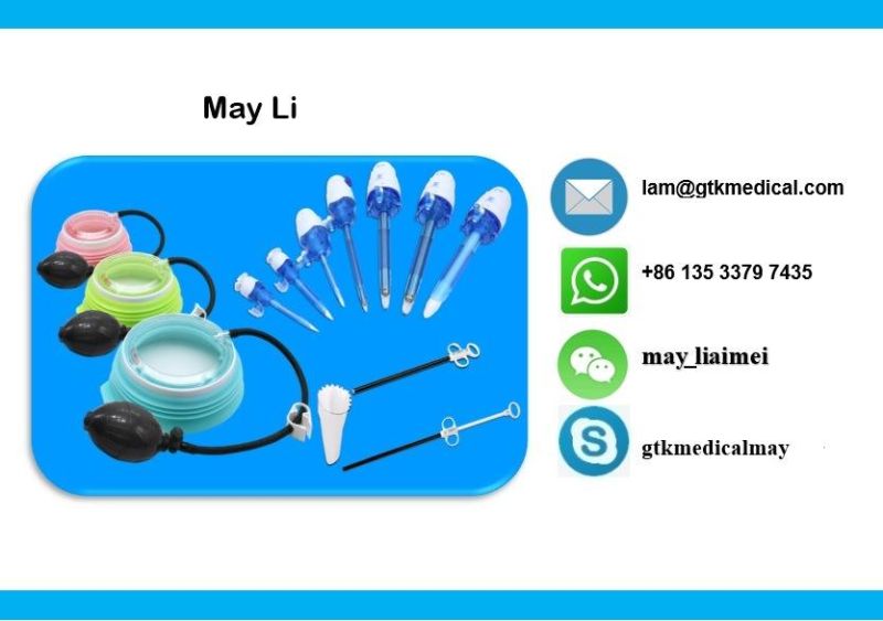 Disposable Surgical Instruments Trocar 5mm 10mm 12mm Tk Brand with CE & ISO Certificate