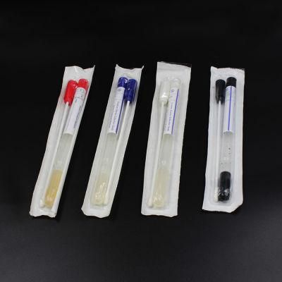 New Type Dry Transport System Flocked Swab Test Swab for Throat or Nasal Breakpoint at 80mm or 100 mm