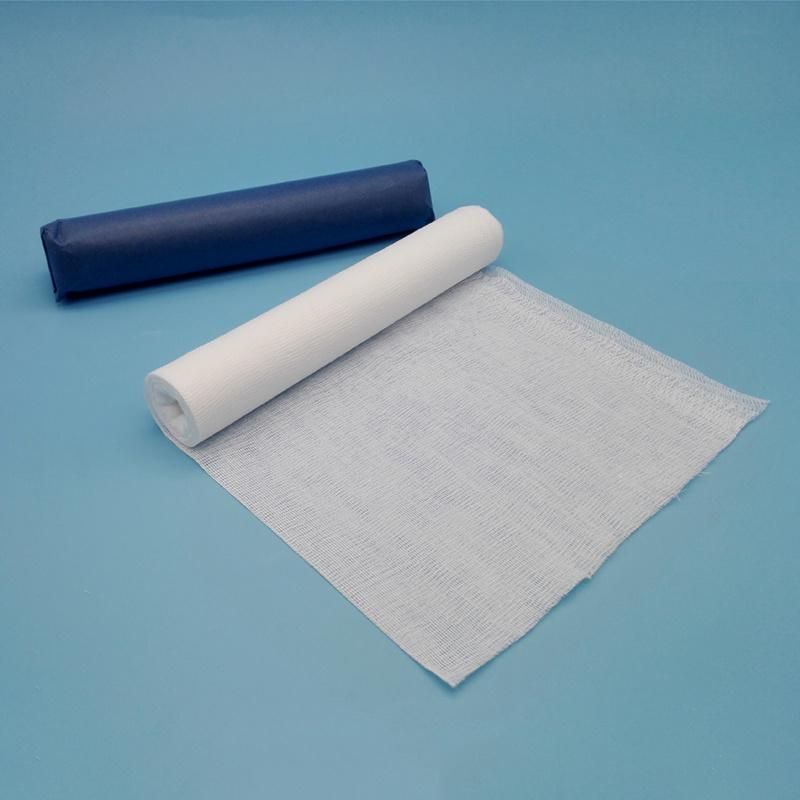 Ce and ISO Approved Absorbent Gauze Roll Surgical Materials Disposable Medical Supplies