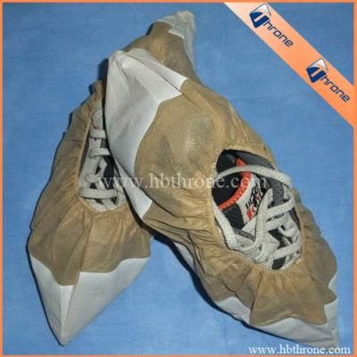 Waterproof/Half-Coated PP/Half PE Film Overshoes