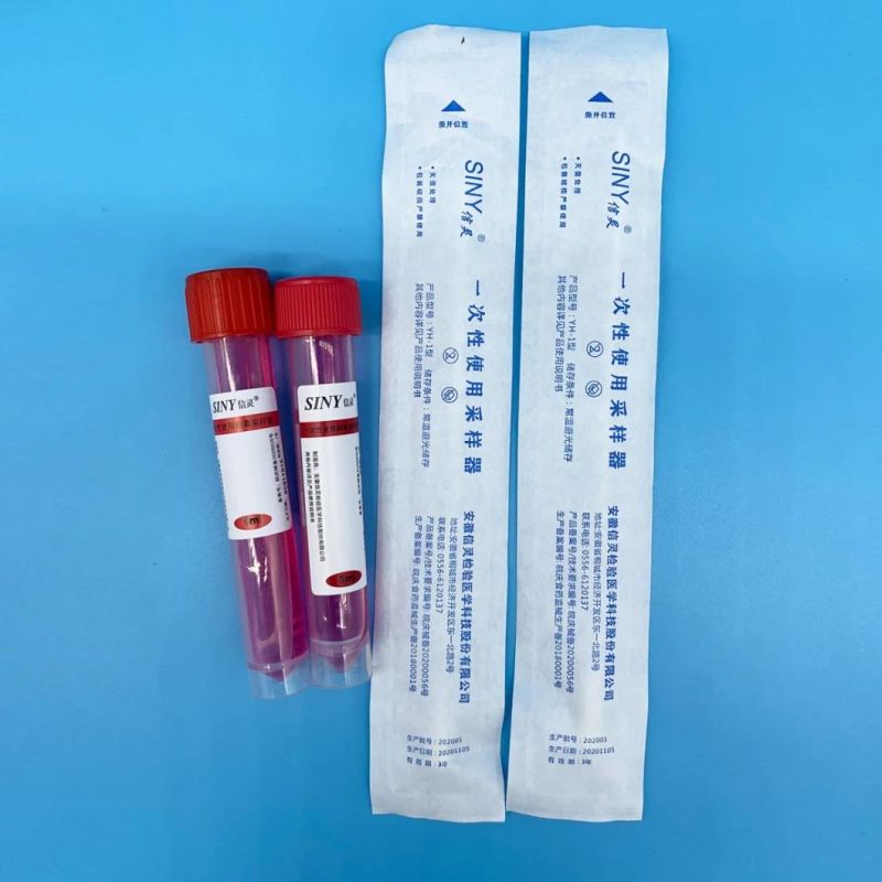 Disposable Vtm Sampling 5/7/10ml Specimen Tube Kit Medical Virus Test Vtm Transport Tube Kit with Flocked Nylon Nasal /Oral Throat Swab with CE