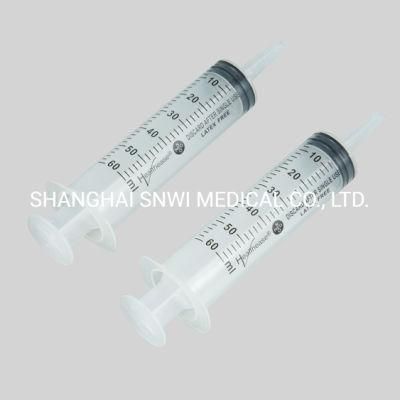 3-Parts Plastic Sterile Medical Disposable Catheter Tip Syringe with CE&ISO Approved