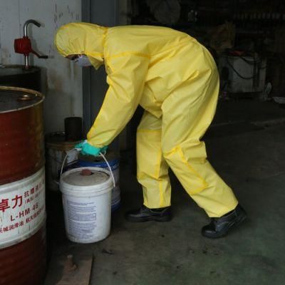 Microporous Disposable Protection Coverall 50 55 GSM with Hood and Boot for Workers