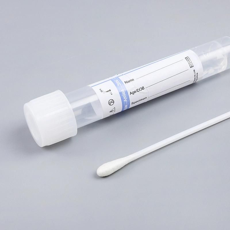 Disposable Test Sample Viral Transport Medium Vtm with Swab