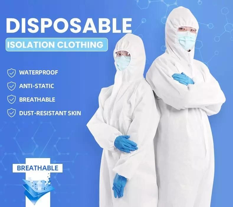 Disposable Medical Personal People PPE Safety Construct Isolation Clothing