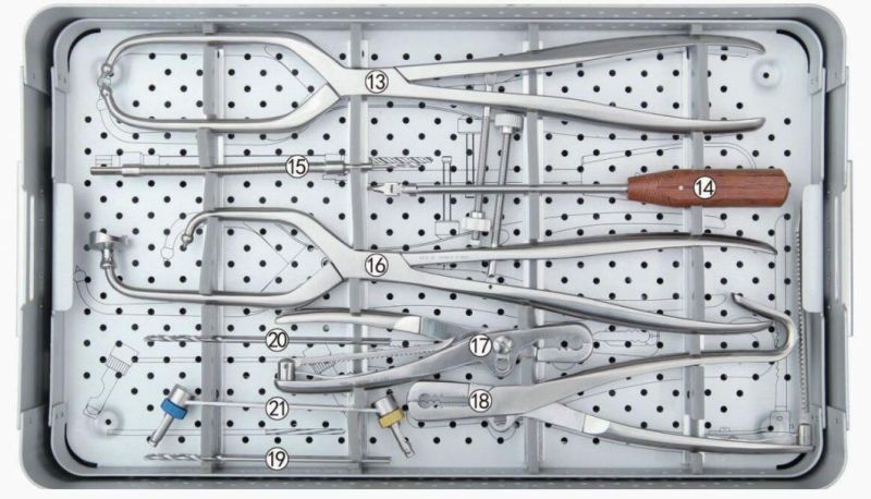 Medical Reconstruction Plate Surgical Instrument Set