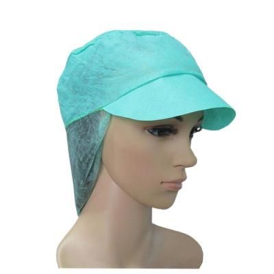 OEM Disposable Durability Excellent Protection Worker Cap with Peak